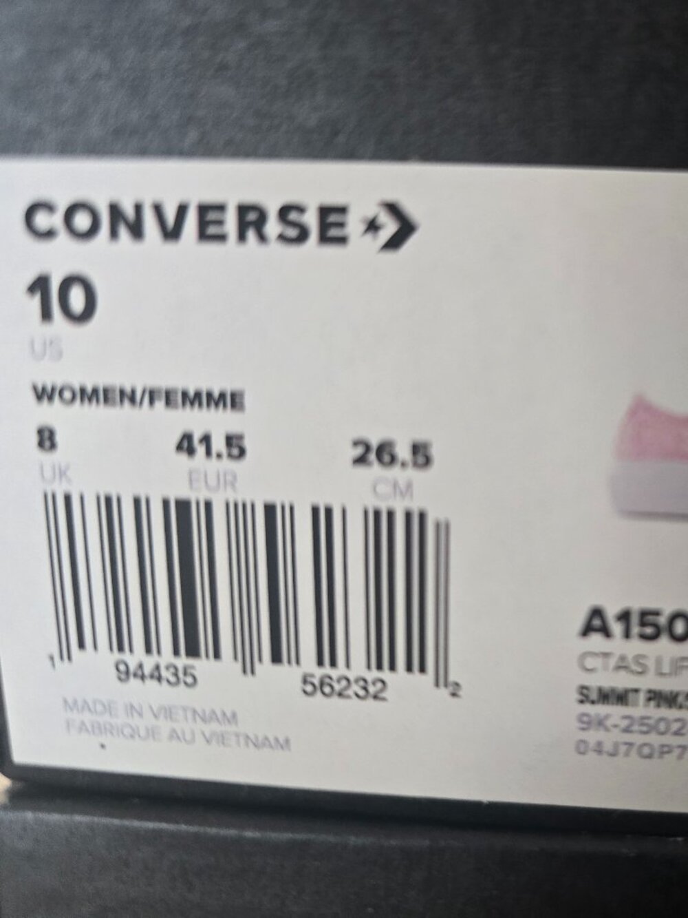 Converse - Women's Chuck Taylor All Star Lace Low Top Shoes (A15006C) Pink SZ 10 - Picture 9 of 12